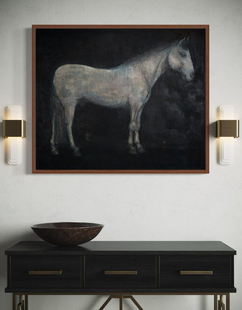 Horse | Framed Giclee Print on Canvas